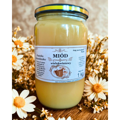 Miód wielokwiatowy 1 kg | Skarby z ula | Osada Zdrowienia