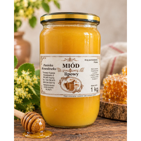 Miód lipowy 1 kg | Skarby z ula | Osada Zdrowienia